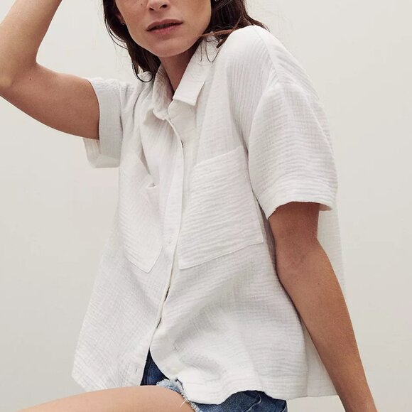 NEW Madewell lightspun beachside shirt - Picture 1 of 6